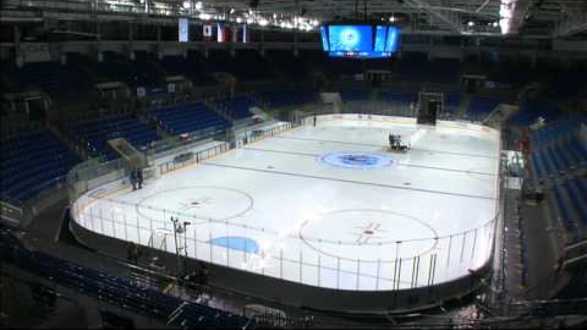 Bronze medal game - International Ice Sledge Hockey Tournament "4 Nations" Sochi
