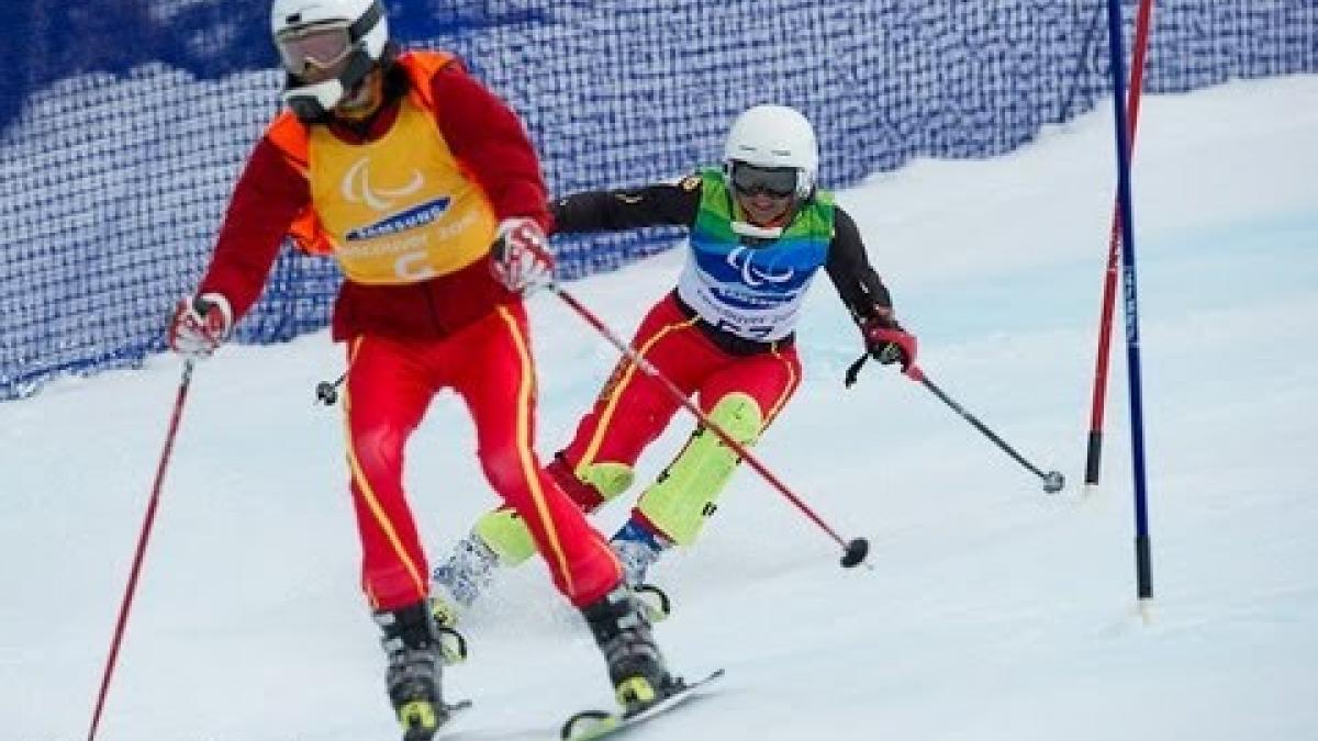 Men's super combined visually impaired 2nd run - alpine skiing - Vancouver 2010 Paralympics