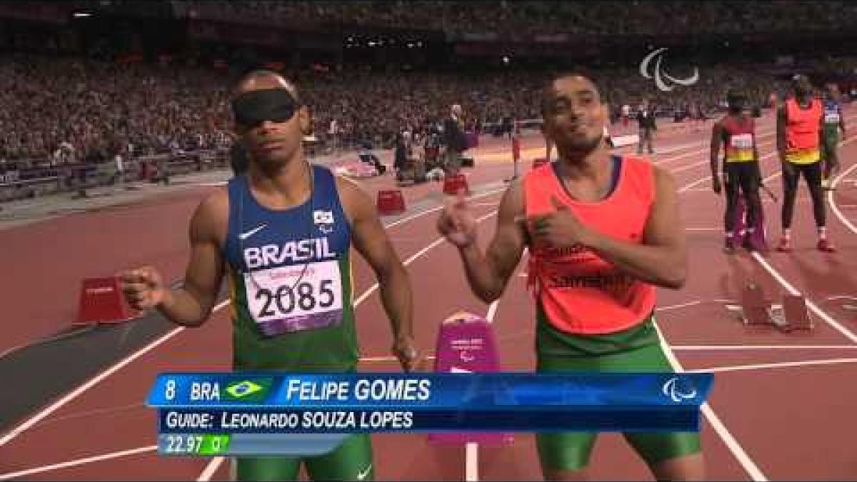 Athletics - Men's 200m - T11 Final - London 2012 Paralympic Games