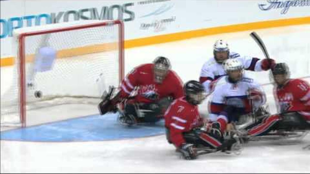 Gold medal game - International Ice Sledge Hockey Tournament "4 Nations" Sochi