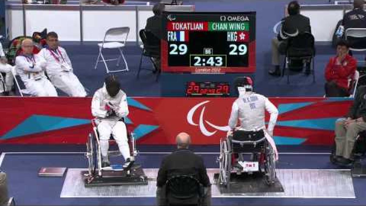 Wheelchair Fencing FRA v HKG Men's Team Cat. Open Semifinal 1 -  London 2012 Paralympic Games.mp4