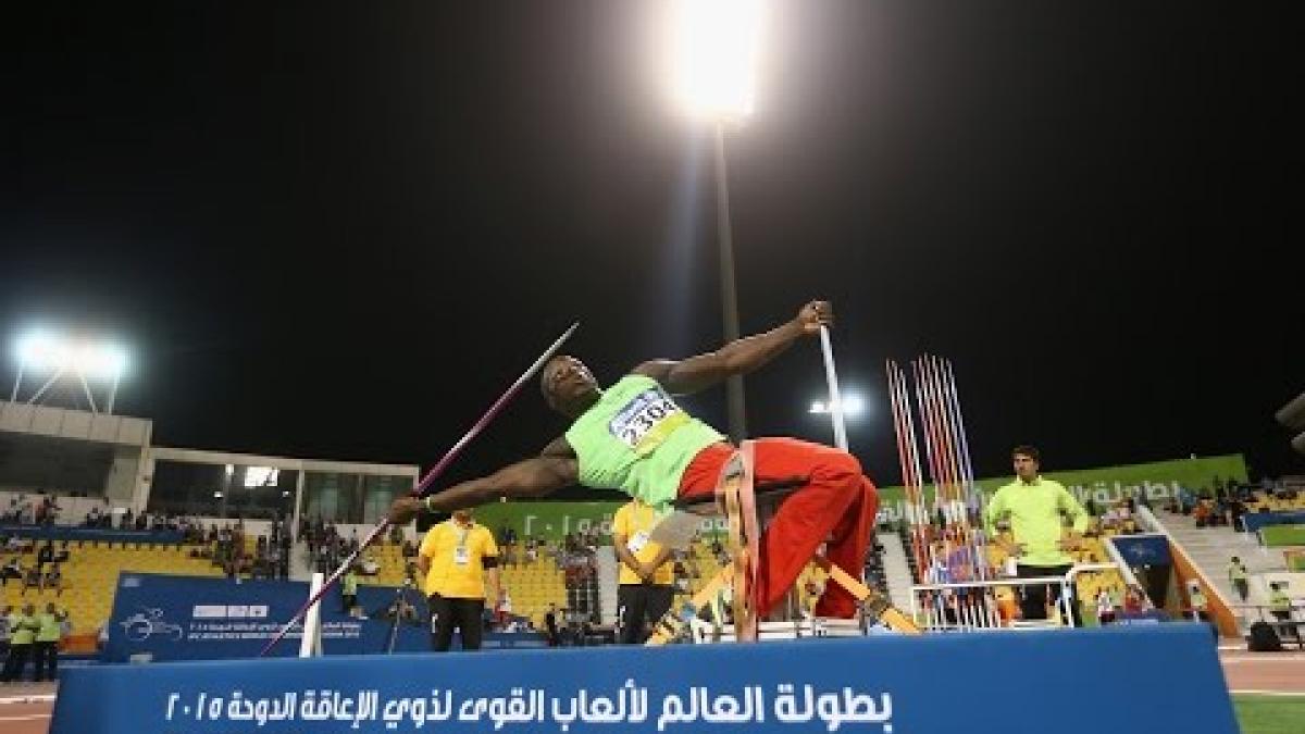 Men's javelin F57 | final |  2015 IPC Athletics World Championships Doha