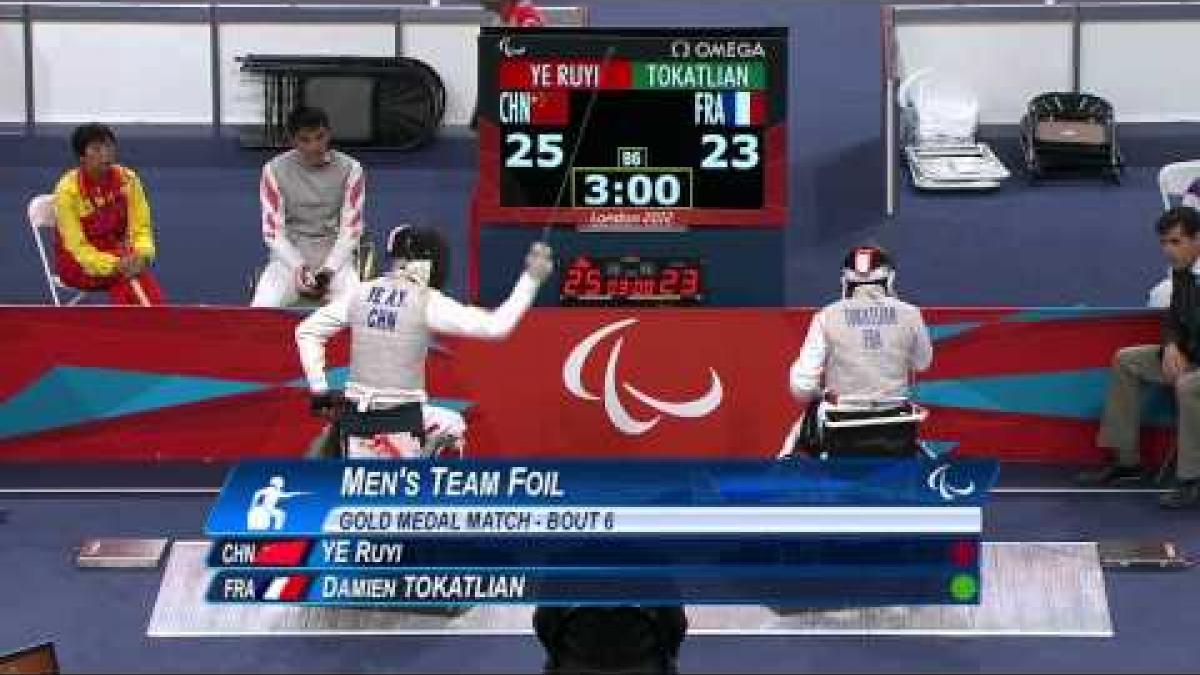 Wheelchair Fencing - CHN vs FRA - Men's Team Cat. Open - Gld Mdl - London 2012 Paralympic Games