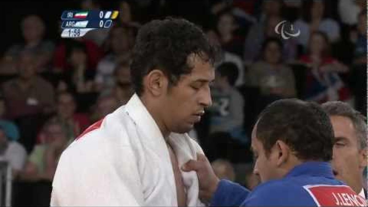 Judo - Men -90 kg Bronze Medal Contest IRI v ARG - 2012 London Paralympic Games