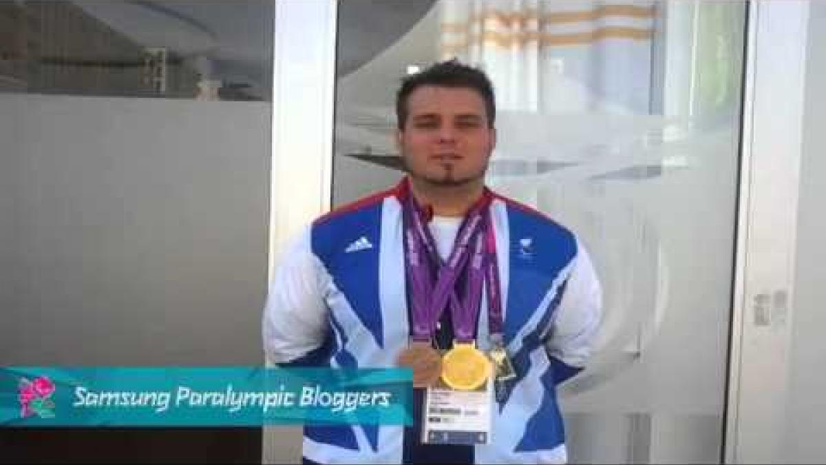 Samsung Blogger - Aled Davies the day after Gold, Paralympics 2012