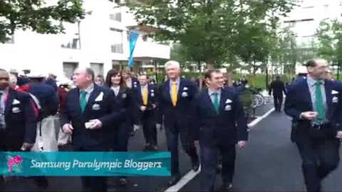 IPC Blogger - Aus opening ceremony walking in village, Paralympics 2012