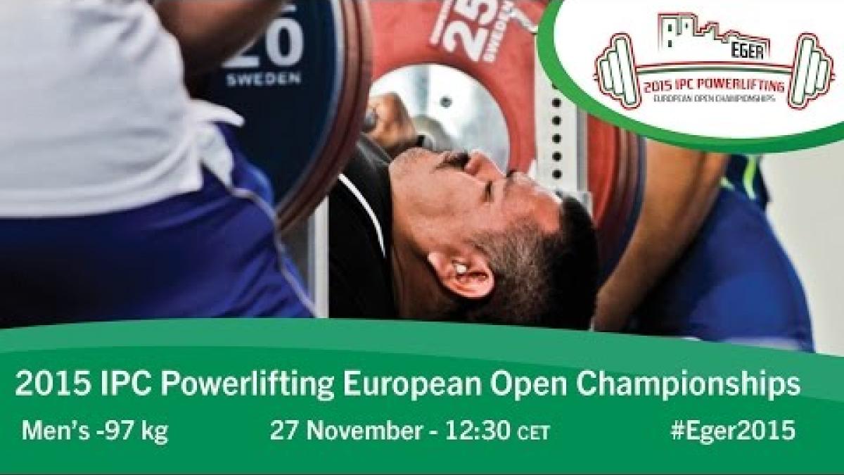 Men's -97 kg | 2015 IPC Powerlifting European Open Championships, Eger