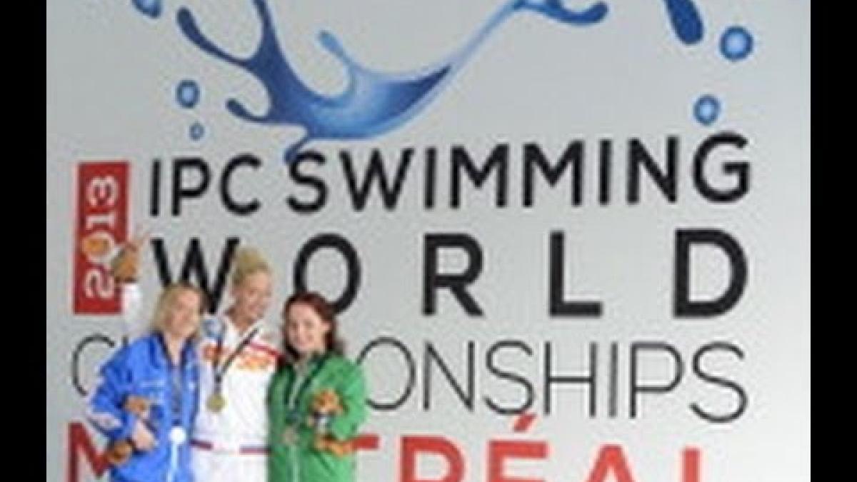 Swimming - women's 100m breaststroke SB8 medal ceremony - 2013 IPC Swimming World Championships