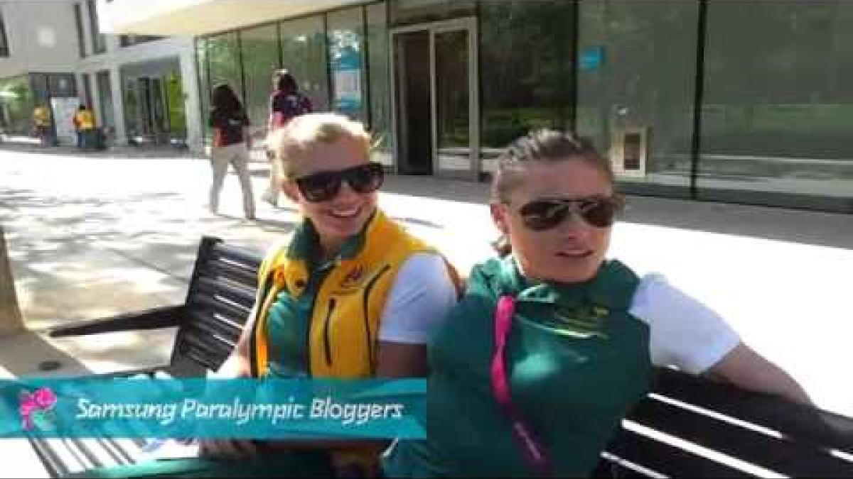 Samsung Blogger - Maddy Hogan and Katy Parrish, Australian team, Paralympics 2012