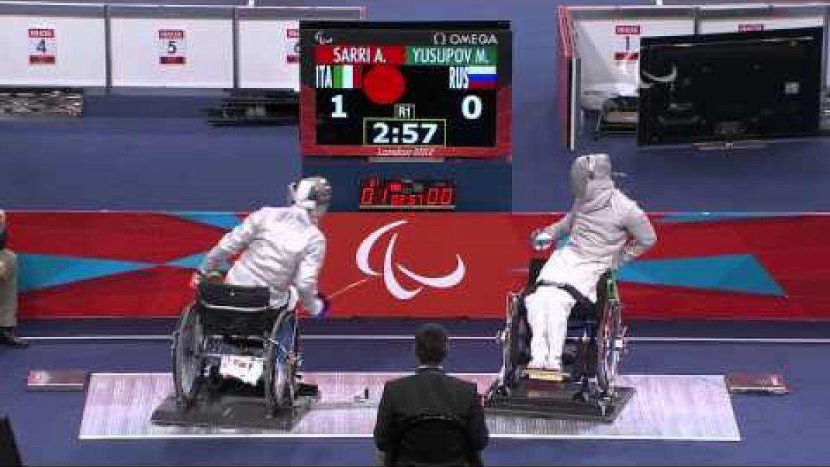 Wheelchair Fencing - RUS vs ITA - Men's Ind Sabre - Cat. B Brz Mdl - London 2012 Paralympic Games