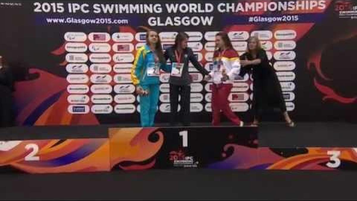 Women's 400m Freestyle S13 | Victory Ceremony | 2015 IPC Swimming World Championships Glasgow