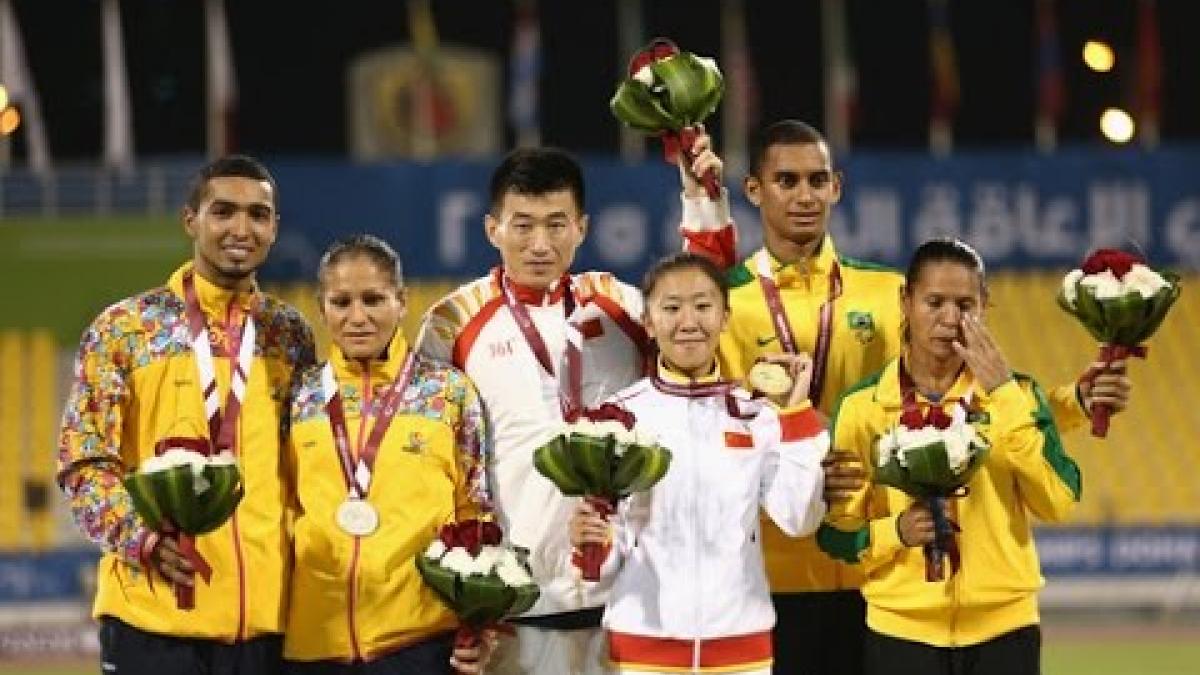 Women's 1,500m T11 | Victory Ceremony |  2015 IPC Athletics World Championships Doha