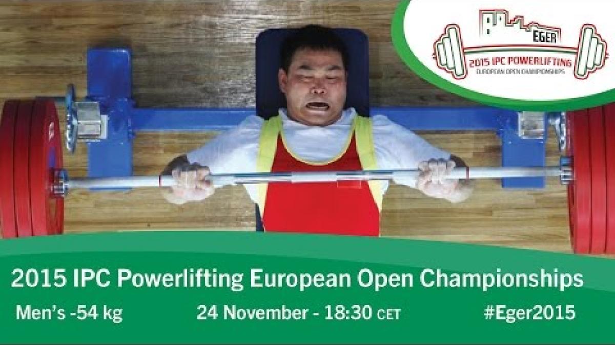 Men's -54 kg | 2015 IPC Powerlifting European Open Championships, Eger