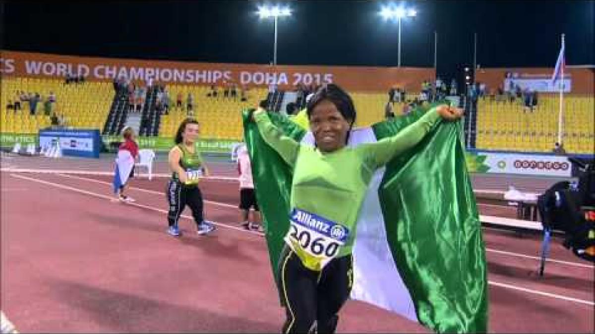 Women's shot put F40 | final | 2015 IPC Athletics World Championships Doha