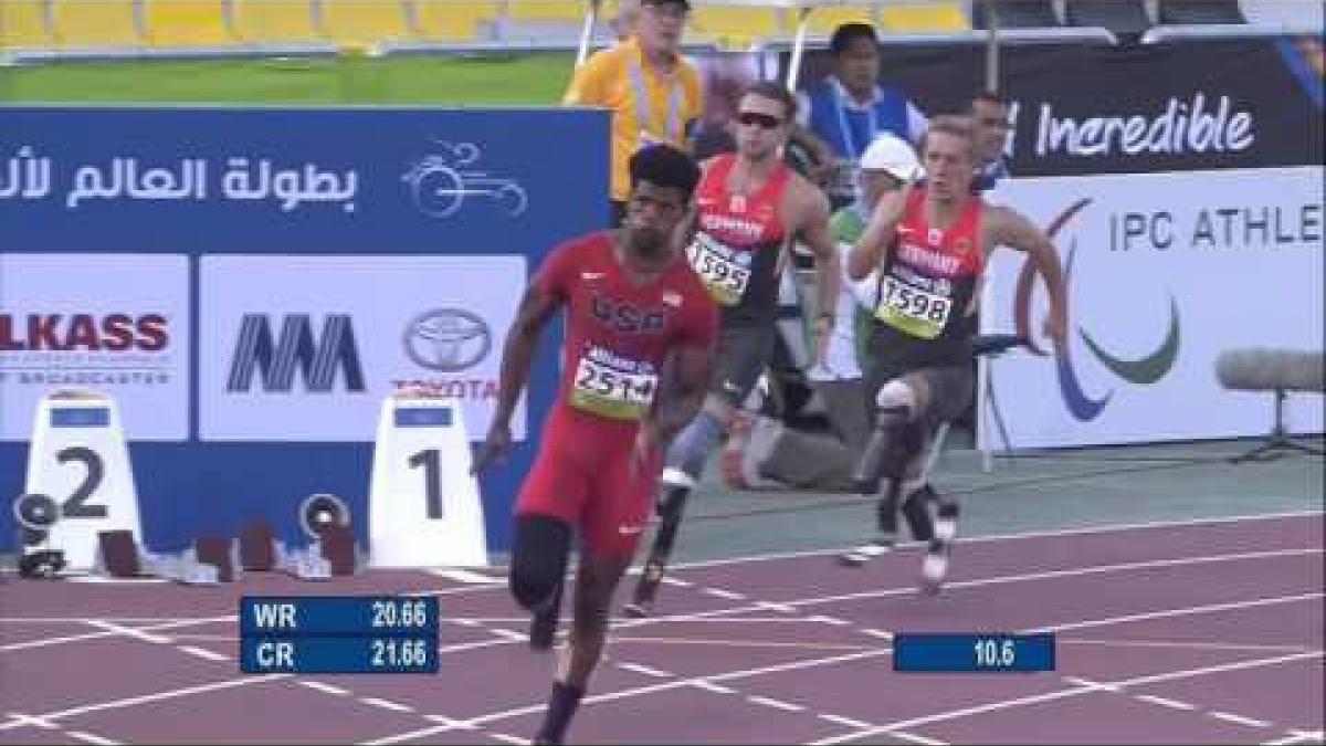 Men's 200m T44 | final |  2015 IPC Athletics World Championships Doha