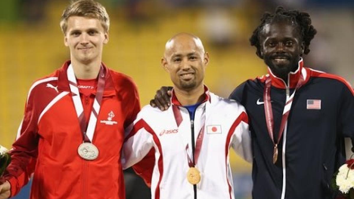 Men's long jump T42 | Victory Ceremony |  2015 IPC Athletics World Championships Doha