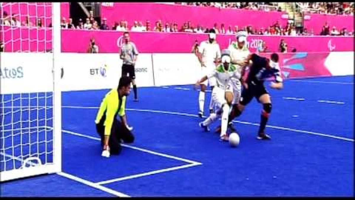 Football 5-a-side highlights - London 2012 Paralympic Games