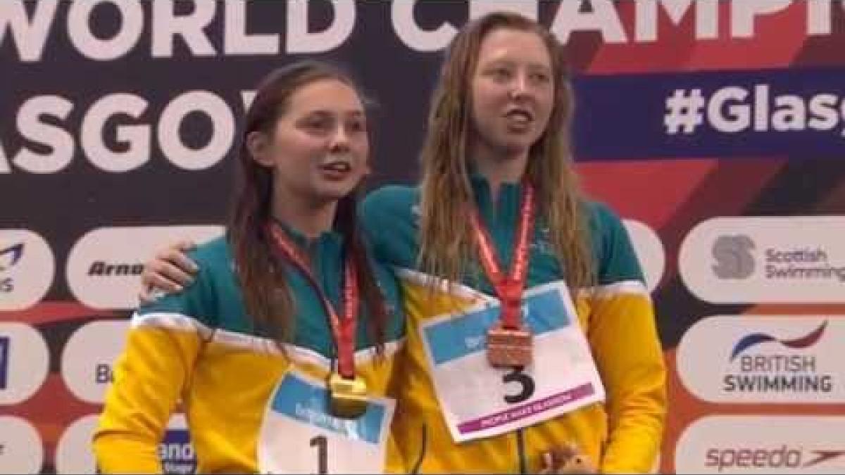 Women's 100m Freestyle S8 | Victory Ceremony | 2015 IPC Swimming World Championships Glasgow